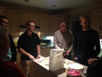 IMG 4204  We caught a train West to Laval and met Philippe P who took us to his house for an evening with his kids and Judith