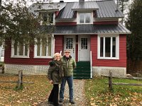 IMG 1270  finally we arrive chez Paulo. Her house in North Hatley used to be a seamstress&#39; home and workshop (business entrance on left)