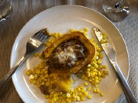 IMG 1308  Roasted stuffed Delicata squash was delicious