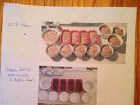 IMG 4243  these are the volumes this recipe creates! What ecellent record keeping! Now we have 7 circiles and two larger clay recipients for this recipe. Stay tuned!