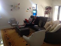 IMG 4684  Christine in front room