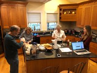 IMG 1434  Breakfast, experimenting with some new recipies, with Kelsey watching