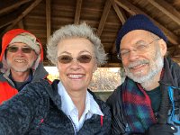 IMG 1445  in a look out tower on a cold windy summit