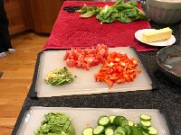 IMG 1381  back at the ranch, lunch will be a salad assembled of mixed vegetables