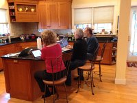 IMG 4255  Morning finds us at the island with coffee and our brains all plugged into the Web