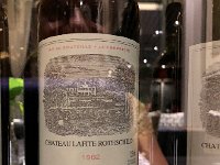 IMG 0713  expensive (empty?) wine bottles were built into the decor where we ate our not-great buffet