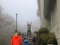 IMG 0722  we set off into the misty mountain, only slightly ahead of the hordes