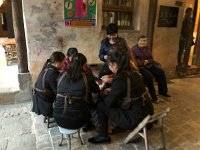 IMG 0824  the staff preparing garlic cloves for dinner