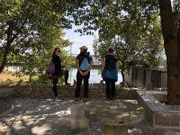 IMG 0862  Taking a breather by the village (Feng Shui?) pond