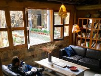 IMG 7012  Austin settling in one of the public spaces to do some more grading