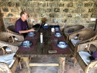 IMG 0910  Ready for our last breakfast at Pig&#39;s Inn