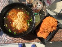 IMG 7199  Nikki orders us each a bowl of noodles and pork schnitzel
