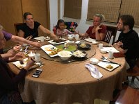 IMG 7270  dinner at the Buddhist restaurant with Aurora and Katinka