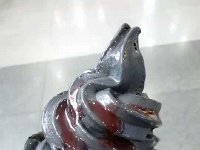 IMG 1177  Post-script: Nikki&#39;s soft serve, which makes me think of lithium grease, but she says tasted good