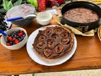 IMG 9887  Christine&#39;s fig-nut pie for the Vieille Ville picnic