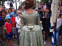 IMG 3353  Madame Chatelaine in character and costume at the start of the walk