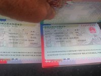 IMG 3748  Visas in hand  for China