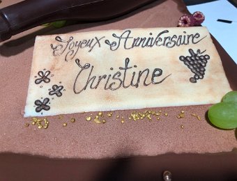 3 August at Chalet Frateco (the celebration dinner, singing and dessert)