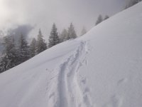 The trail out to la Piste du Diable