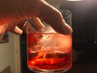 And before dinner, a colorful cocktail