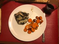 Carrots too, but is there something beneath the mushrooms? Probably!