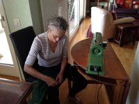 On Dec 10 we debugged the sewing machine (with the help of instructions on the InterWeb)...