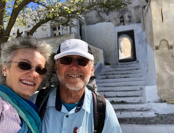 30 April Pyrgos to Ancient Monastery to Perissa