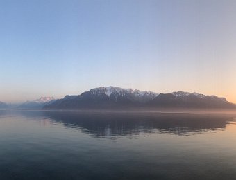 29 March Sunset from Vevey lake front