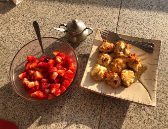 30 March 1st Balcony Dinner w Ginny and Carl