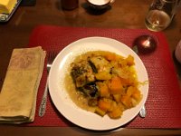 With our Sicilian eggplant casserole we continued to eat from the garden (Nov 24)