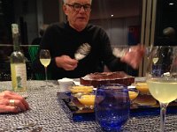 Bruno approaching the cake