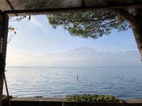 It's open towards the lake