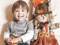 Liam's school has done portraits of students. This is really cute :-)