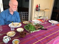 Chris eyeing it suspiciously