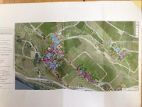 aerial view of Rivaz with architectural grades