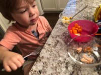 Liam comes home for chow