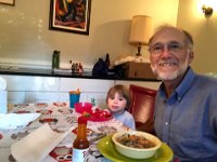 I had appeared (and took the previous photos soon after my arrival), then family dinner