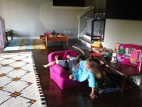 getting perilously close to that table!