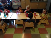 the far end of the table