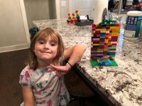 We  did some Lego construction