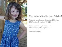 Val went to May's party in the afternoon