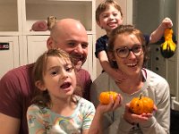 Morrison family with pumpkins