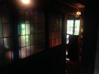 stainglass recuperated from some church in Rhode Island