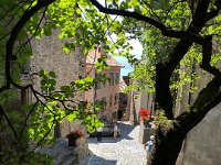 down toward the center