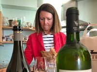 Tracey in the kitchen when they came for dinner