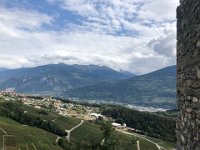 view from the ruins of the Chateau de la Soie