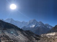 Such as the moraine behind us