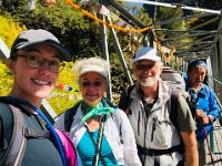 Crossing to the lunch spot