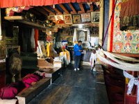 Kaji making a offering