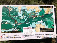 A map showing a high route (yellow) that would require camping